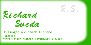 richard sveda business card